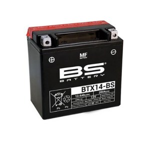 BS 배터리 BTX14. 12V-12.6AH 야마하, 단품, 1개