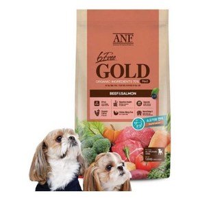 우리와 ANF 6FREE GOLD 식스프리 골드 독 소고기 연어 1.6kg