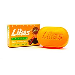 Likas Papaya Soap 리카스 파파야 비누, 135g, 1개