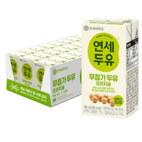 연세두유 무첨가 두유 오리지널, 190ml, 24개