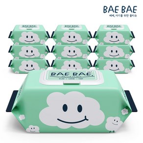 BAEBAE(베베) 루시드 아기물티슈 50g 100매 10팩 캡형