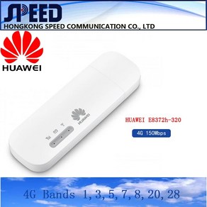 화웨이 E8372h-320 LTE 4G USB 모뎀 WIFI 모바일 지원 16 WIFI 사용자, 1개