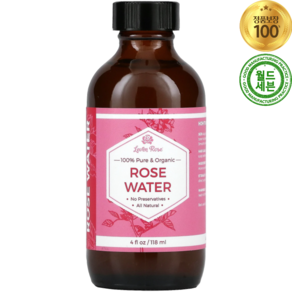 레븐로즈 퓨어 오가닉 로즈워터 118ml Pue & Oganic Rose Wate 100%, 1개