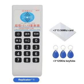 키카드 복사기 휴대용 주파수 125Khz-13.56MHZ 복제기 RFID NFC IC 카드 리더 및 라이터 액세스 태그 5577, [02] 2, 1) Replicato and 6cad