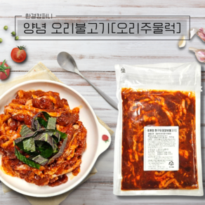 한결컴퍼니 오리주물럭 500g 1kg 양념 오리불고기 냉동 국내산, 1개