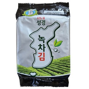 지도표 성경식품 녹차조각김 소 17g, 1개