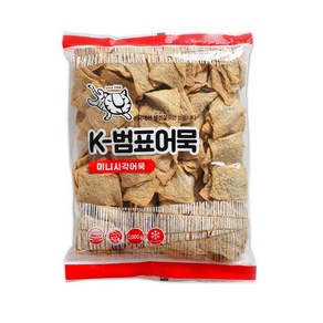 범표어묵 탕용 반찬용 떡볶이어묵 미니사각어묵 1000g, 1kg, 1봉