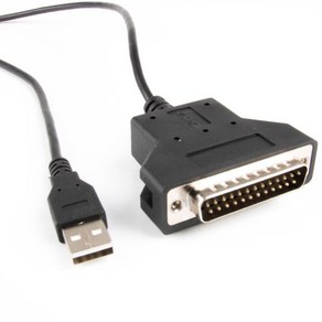 USB to DB25 Male RS232 컨버터 직렬 CP2102 칩 프로그래밍 케이블 엡손 TM-T88 III 영수증 프린터, 1개