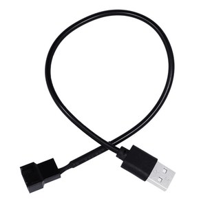 USB 5V-MOLEX-4 PIN PC 섀시 CPU 팬 슬리브 파워 어댑터 케이블 11.8in, 1개