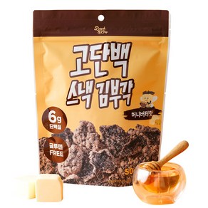 부각앤칩 고단백 스낵 김부각 허니버터맛 50g