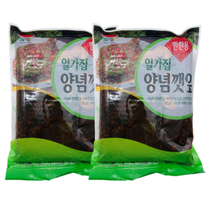 일가집 양념 깻잎 1kg x2봉 밑반찬, 2개