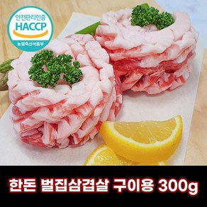 디에스미트 한돈 벌집삼겹살 구이용 300g 우시산한돈 냉장, 1개