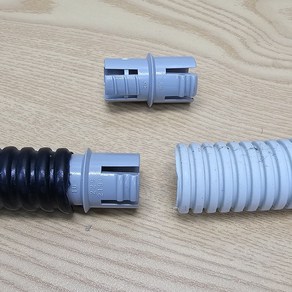FCC 콘넥타 캬플링 GW SW SF 금속 후렉시블 + CD 전선관 이음 이종 캬플링 100EA/1봉, 16mm, 1개