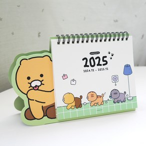 춘식이 오디너리 2025년 형태 탁상 캘린더 (그린) 5500