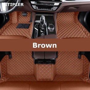 TITIPLER 맞춤형 자동차 바닥 매트 인피니티 G G25 G35 G37 용 카펫 풋 코체 액세서리, 07 Bown, 01 Coupe