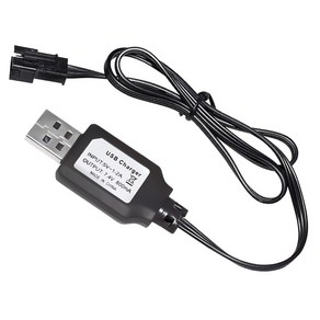 올칩 7.4V 리튬 배터리용 SM-3P USB 충전기 RC카 드론 보트 호환 충전 케이블, (SM3P) 7.4v USB충전기, 1개, (SM3P) 7.4v USB충전기