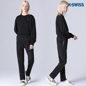 케이스위스 [케이스위스(K-SWISS)] 엠보싱 실버심볼 기모팬츠