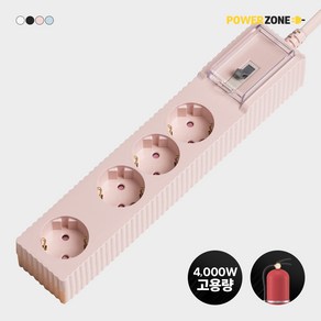 파워존 자동소화 고용량 웨이브 멀티탭 화재예방 콘센트 과부하차단 4구 50cm 1.5m 3m 5m 7m, 1개