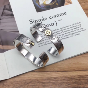 MINISHELL 순은 실버 S925 은 뱅글 BANGLE 팔찌 13mm 선물 독수리 갈매기