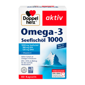 [도펠헤르츠] 오메가3 1000 80정 / Doppelherz Omega-3 Seefischol 1000