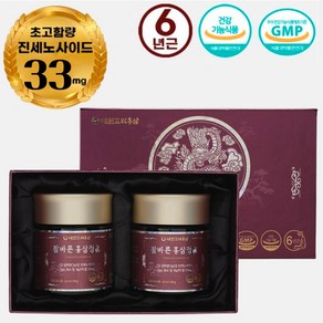 참바른홍삼정 진 6년근 진액 농축액 100% 200g(진세노사이드 33mg), 2개, 100g