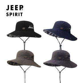 웹도매 JEEP SPIRIT 지프 스피릿 등산 레저 낚시 캠핑 사파리 모자 CA0401, 그레이