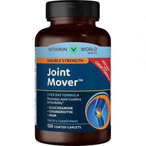 Vitamin Wold Double Stength Joint Move  Joint Suppot Nutitional Supplement feat. Glucosamine, 120 Count (Pack of 1), 1개, 120정