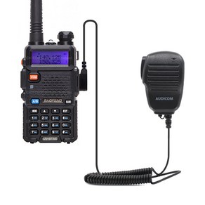 바오펭 UV-5R UV-10R 무전기용 더뮤 핸드마이크 주먹마이크 스피커마이크 디지털켄우드2핀, 1개