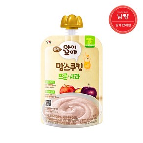 남양유업 맘스쿠킹 유아 이유식 6개월 프룬사과 100g, 1개