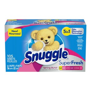 Snuggle 스너글 드라이시트 건조기시트 슈퍼후레쉬 슈퍼케어 오리지널 7종, 1개