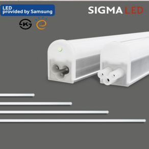 시그마 LED T5 6W 10W 14W 다용도 인테리어 조명 형광등 간접등 등기구 3핀, 300mm(6w), 전구색(노란색)