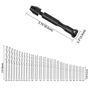 많은 그라인더 0 2 3 4mm 핸드 드릴 세트 미니 알루미늄 비트 쥬얼리 공예 목공, 1pcs hand stick dil, 1개