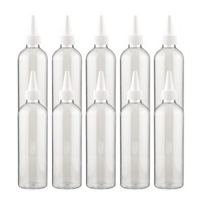 27리빙 다양한 소분 뾰족캡 공병 100ml, 투명, 10개