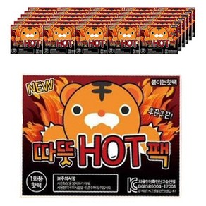 따뜻 HOT 붙이는 핫팩 42.5g, 50개