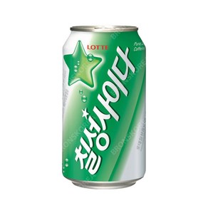 소소한생활 롯데 칠성사이다 355ml X 24캔 사이다 탄