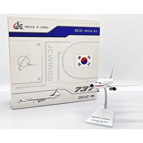 비행기모형 대통령 전용기모형 대통령 총리전용 2호기 Republic of Koea Ai Foce B737-300 Reg: 85101 With Stand[1/200], 1개