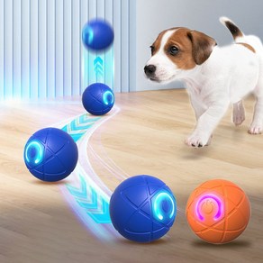앤트앤비 스마트 댕댕이 점프볼 강아지 고양이 장난감, 1개, 오렌지