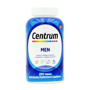 센트룸 남성 포맨 종합비타민 250정 Centum men 250 tablets, 센트룸 포맨 250정, 1개