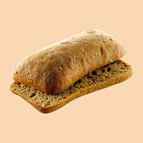 [브레밀] 멀티그레인 치아바타 총2봉 냉동빵 홈브런치, 108g, 6개