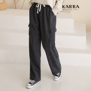 카라 KARRA 기모골덴카고밴딩팬츠_A3F1747