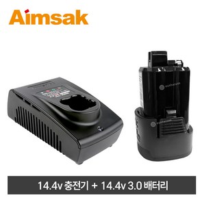 아임삭 14.4V 배터리충전세트 ALC-3540M 1개 + B30P14A 3.0Ah 1개