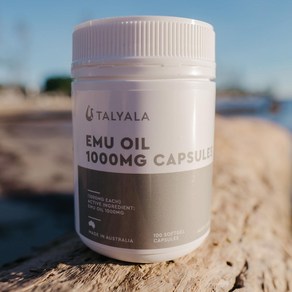 탈리얄라 호주 에뮤오일 이뮤오일 Emu Oil 천연 1000mg 100캡슐, 1개, 100정