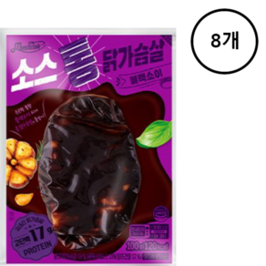 맛있닭 랭킹닭컴 소스 닭가슴살 블랙소이 x 8개, 100g