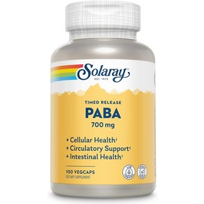 SOLARAY Paba TSTR 비타민 캡슐 700mg 100개