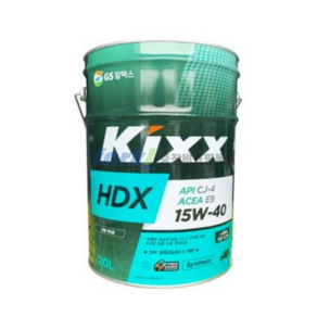 GS칼텍스 KIXX 엔진오일 HDX CJ 15W-40 4L / 6L / 20L, 1개, 4L. 1box(4개)