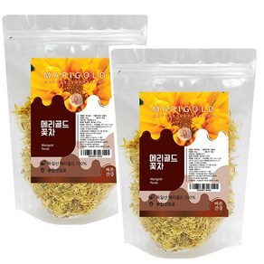 바른건강 마리골드 차 메리골드 꽃차 MARIGOLD 100%, 180g, 2개, 1개입