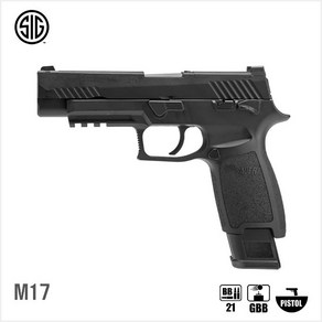 (10009620) SIG SAUER M17 GBB (by VFC) 하비라이프 서바이벌 핸드건, 검정, 1개