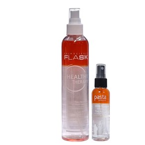 플라스크 헬씨테라피 뿌리는 헤어미스트 265ml + 80ml 퍼머 염색 열보호차단 헤어에센스, 1개