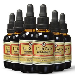 J.CROW'S Lugol's Solution of Iodine 아이오딘 요오드 액상 59.14ml x 6병, 1개