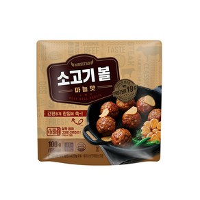 맛있소 소고기볼 마늘맛 100g, 단품, 1개